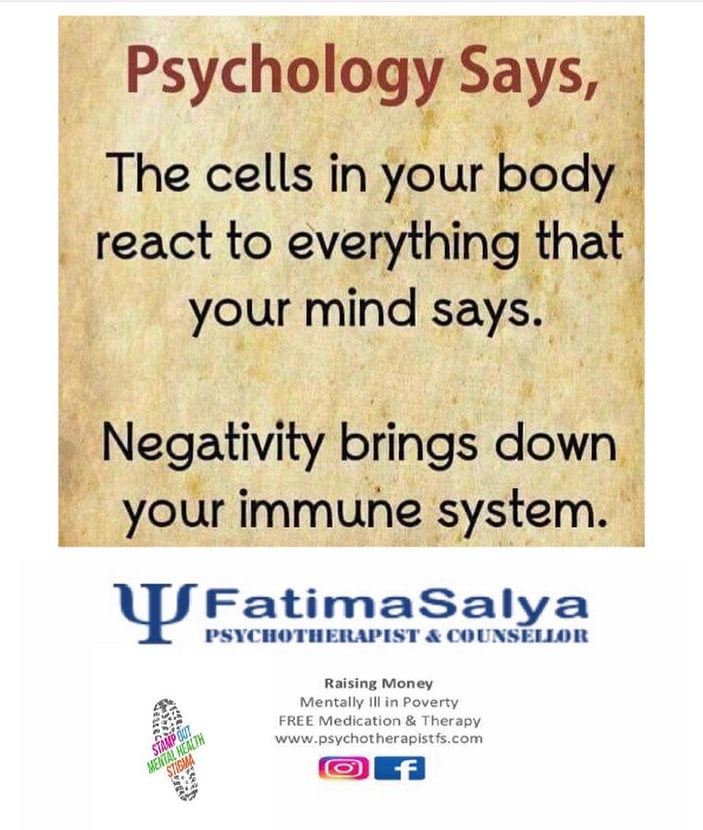 Negativity brings down your immune system